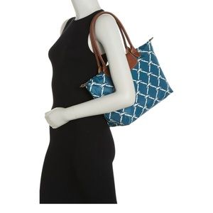 LONGCHAMP Le Pilage Horse Print Shoulder Tote